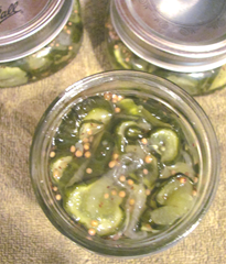 B.B pickles packed in jar