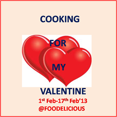 Cooking for my valentine