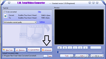 การใช้โปรแกรม  total video converter 