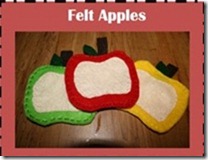 Felt apples