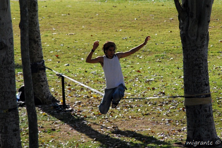 sentadita - slackline-trickline - mallorca