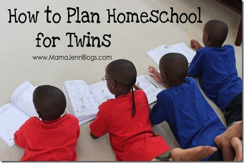 How to Plan Homeschool for Twins