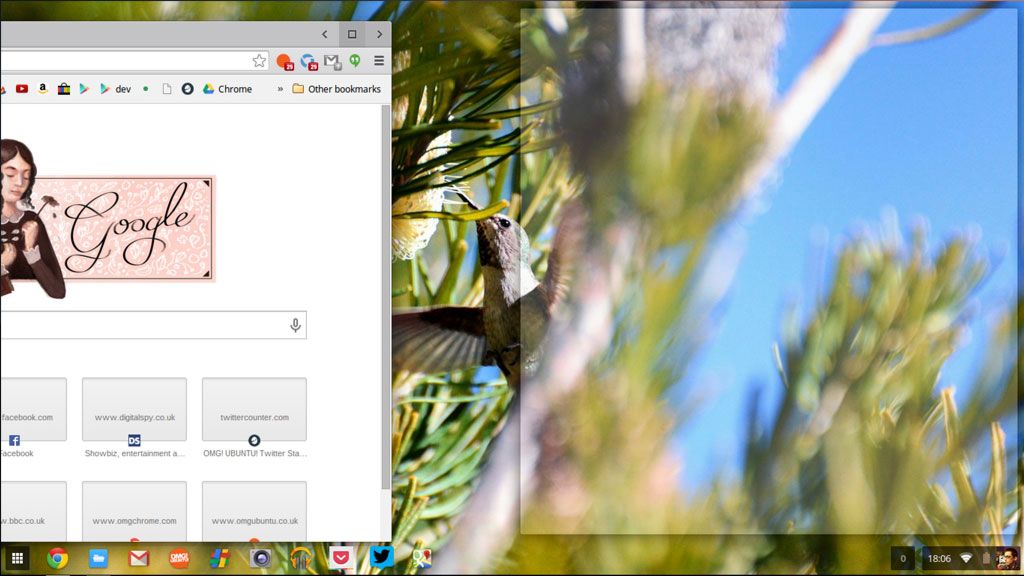 Google Chrome OS 35 -  nuova modalità Snap