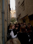 An alley on the way to matriculation