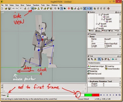 Rotate the gun mesh by clicking and dragging Rotate the gun mesh by clicking and dragging
