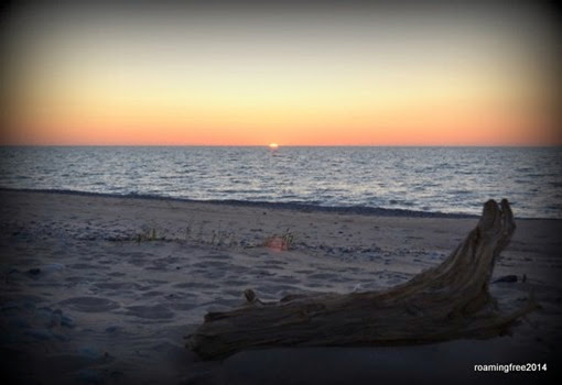 Peaceful evening on the beach