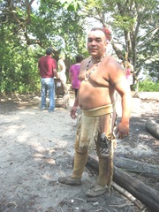 Plimoth Plant male indian standing Plimoth Plant male indian standing
