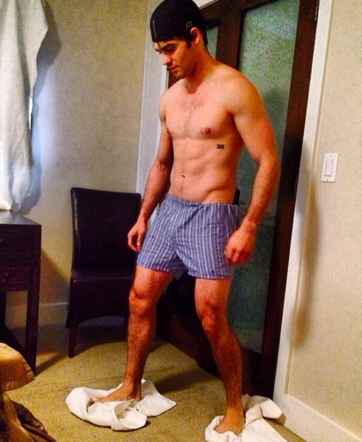 Steven McQueen in boxers