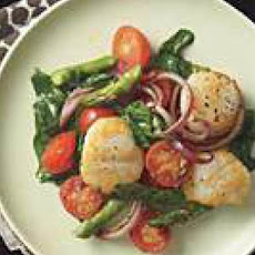 Seared Scallops and Spring Vegetables