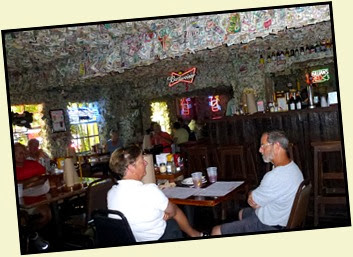 04c6 - Things we did - Big Pine Key lunch at No Name Pub dollar bill covered inside
