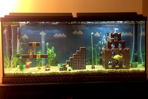 Aquário-Cenário-Super-Mario Aquário-Cenário-Super-Mario