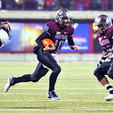 Jordy Johnson runs for a short gain.