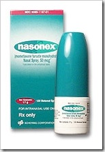 Nasonex corticosteroid nasal spray