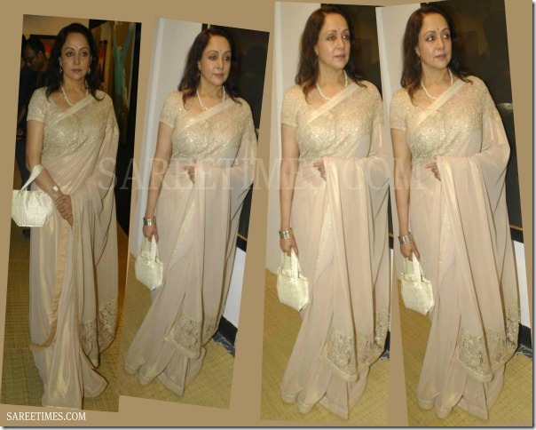Hema_Malini_Tan_Designer_Saree