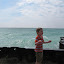 Enjoying the waves at breakwall next to Pointe Betsie Lighthouse. &ndash; 02-Aug-2010