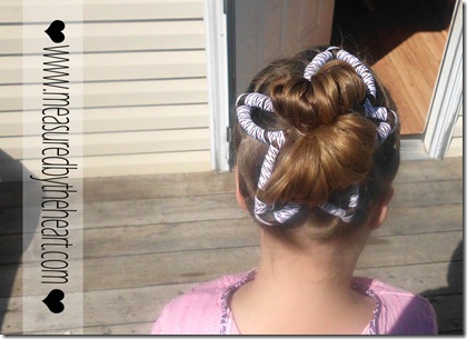 cute star hair for the 4th of july