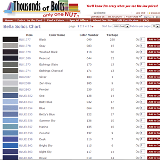 color chart