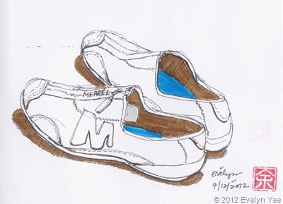 Shoes drawing