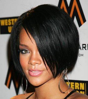 Rihanna Short Pixie Hair Style