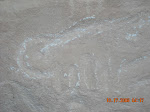 Monkey, Roadside petroglyphs, on the way to Chachapoyas, Peru.
