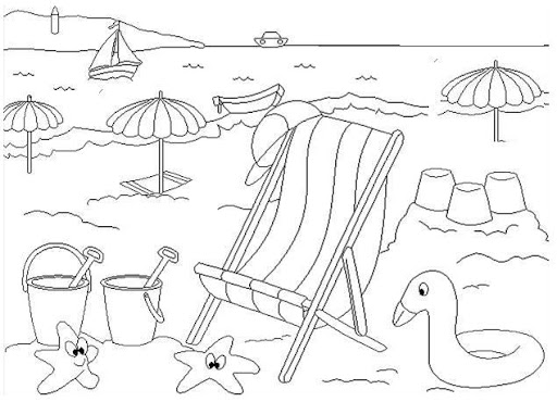 DIBUJOS PARA COLOREAR EL VERANO – Dibujos para colorear