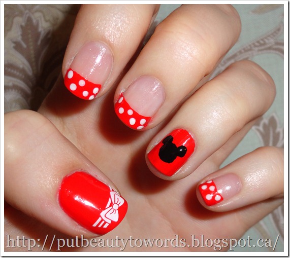 Writing Beauty: Minnie Mouse Nails