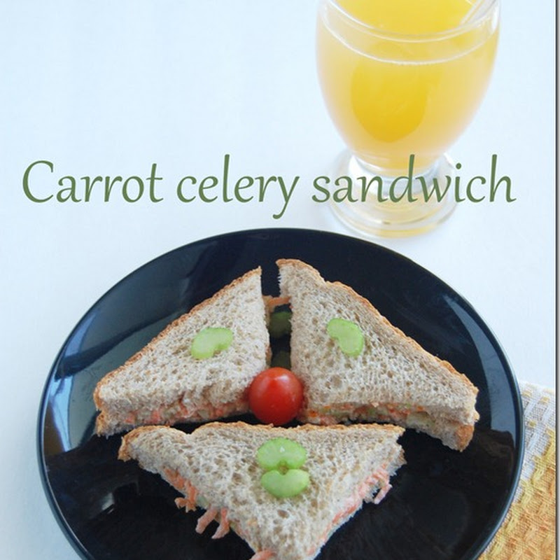 Carrot celery sandwich