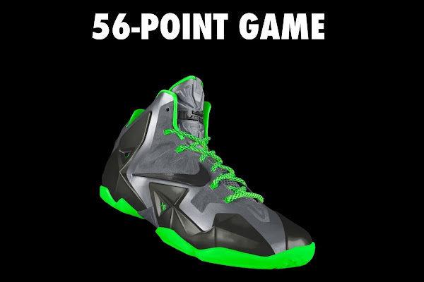 A Decade of Moments  NIKEiD LeBron XI 8220The 56Point Game8221
