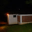 The back side from the street.