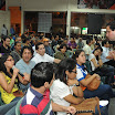 Al término del taller, Roberto Urquizo dialogó con los jóvenes participantes
