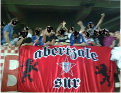 Basque Soccer Supporters with Nazi symbols