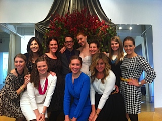 I ran into our friends from Hitched (a bridal salon in Washington, D.C.) at Judd's October showing. Aren't the girls cute? They call themselves I ran into our friends from Hitched (a bridal salon in Washington, D.C.) at Judd's October showing. Aren't the girls cute? They call themselves