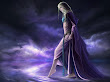 Walking Purple Water Fantasy Girl