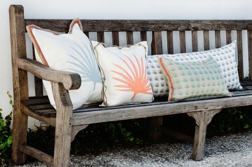 coastal fabrics and pillows