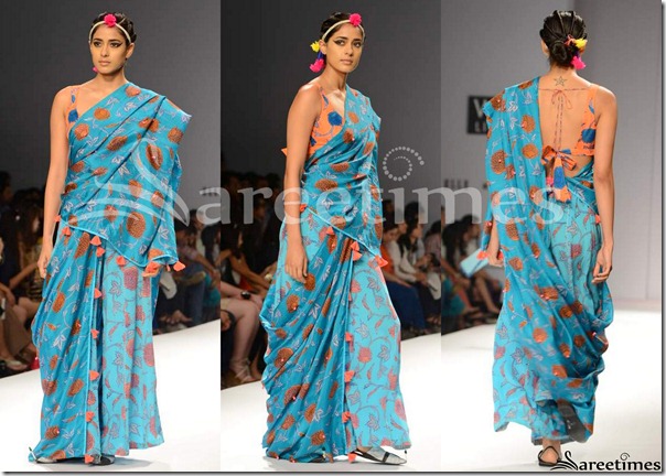 Anupama_Dayal_Blue_Saree