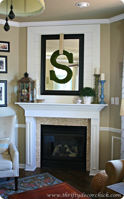 wall treatment over mant