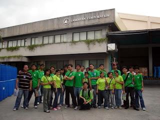 February 5: Students in front of Lamoiyan Corporation plant.