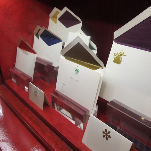 The inside of every envelope is hand-lined. I love the attention to detail.