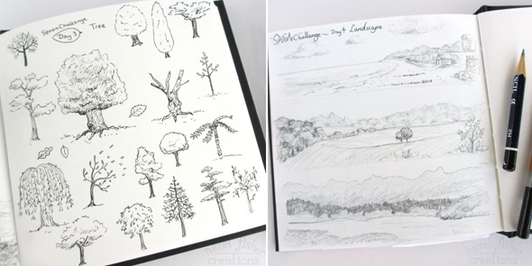 2014 August 13 spoonchallenge day 3 and 4 sketchbook drawing hazel fisher creations 2014 August 13 spoonchallenge day 3 and 4 sketchbook drawing hazel fisher creations
