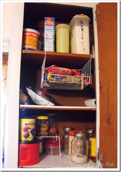 Finding Pantry Space left cupboard