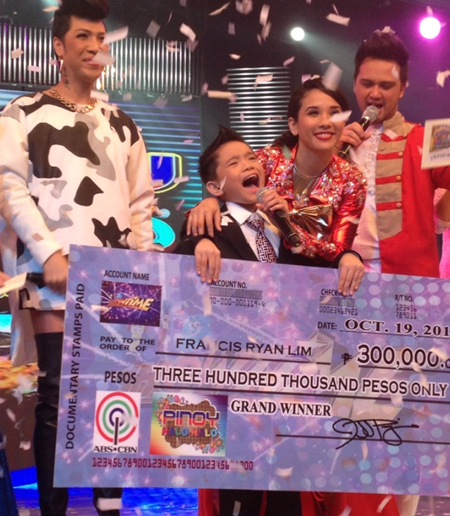 Francis Ryan Lim  wins Pinoy Halo-Halo