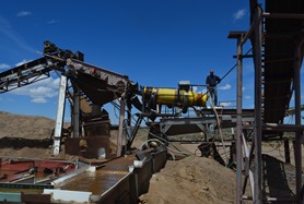 amazing contraption separates and washes ore to find sunstones