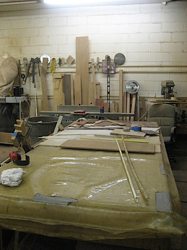 One of the work areas in the shop.
