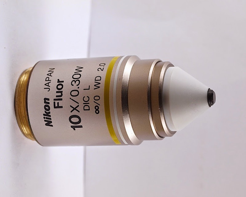 Nikon Fluor 10x Water Immersion DIC ∞ Eclipse Microscope Objective eBay