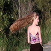 Bronwen & her hair, New Year’s Day