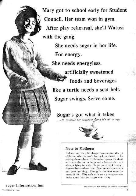 1966 ad for sugar in Time magazine