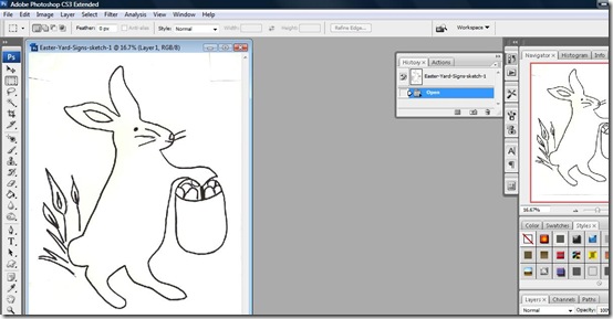 Bunny in Photoshop