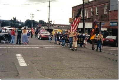 01 Boy Scouts Color Guard in the Rainier Days in the Park Parade on July 8, 2000