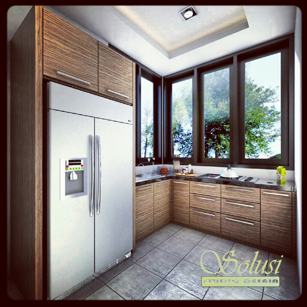 Solusi studio desain Desain pantry minimalis bpk angga