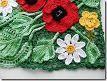 irish crochet poppy top how to 5